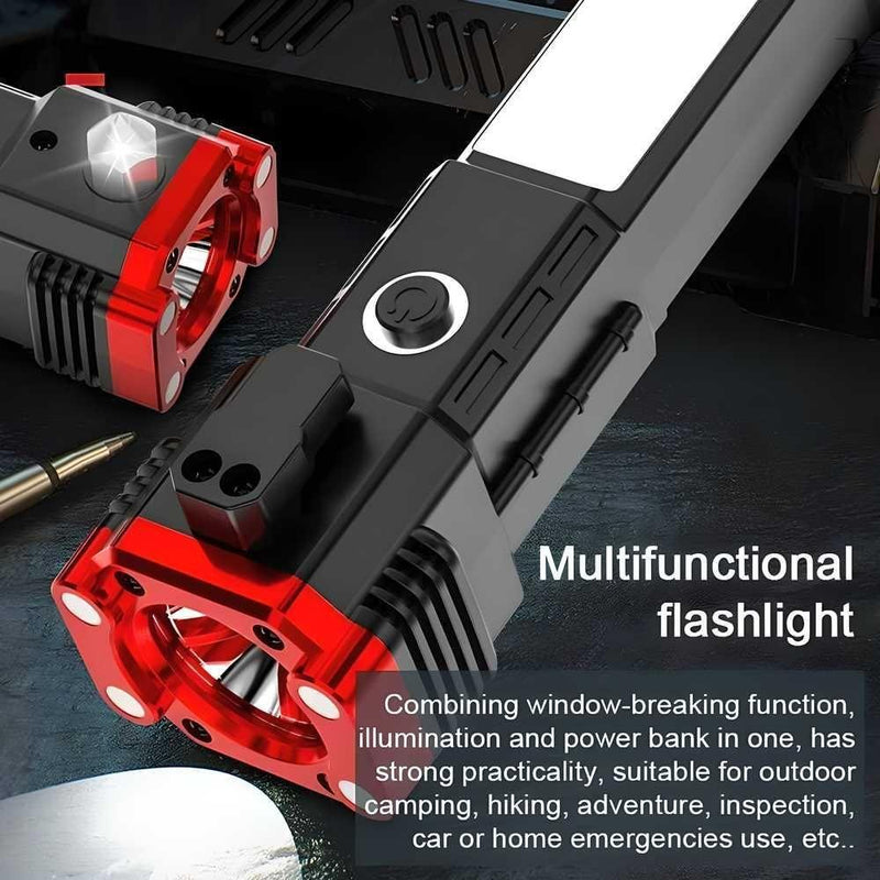 Torch - Hammer Torch LED Flashlight with powerbank -  Store_name 