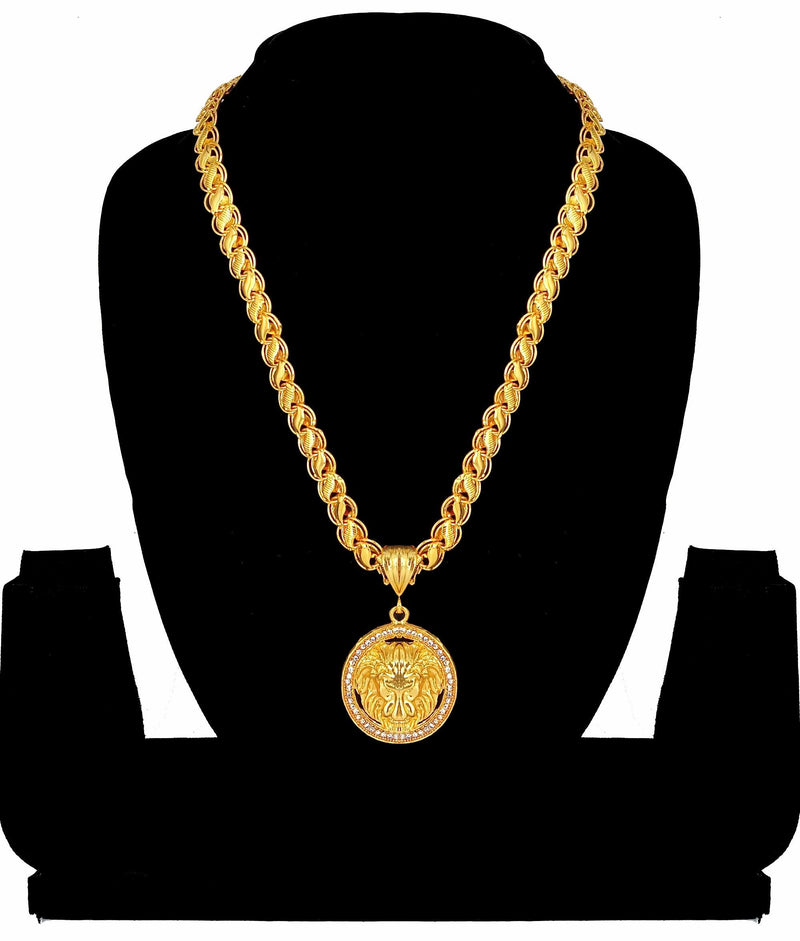 Luxurious Men's Gold Plated Pendant With Chain Vol 3 -  Store_name 