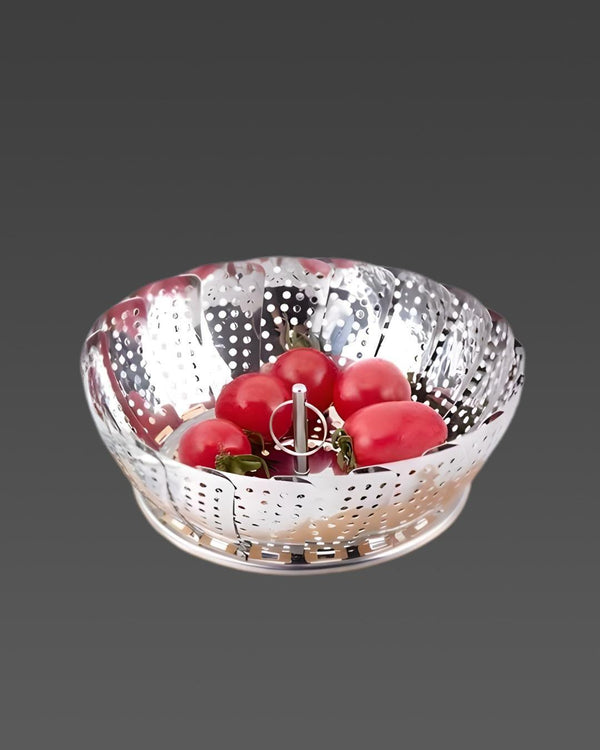 Stainless Steel Steamer basket for Veggie/Seafood with Safety Tool -  Store_name 