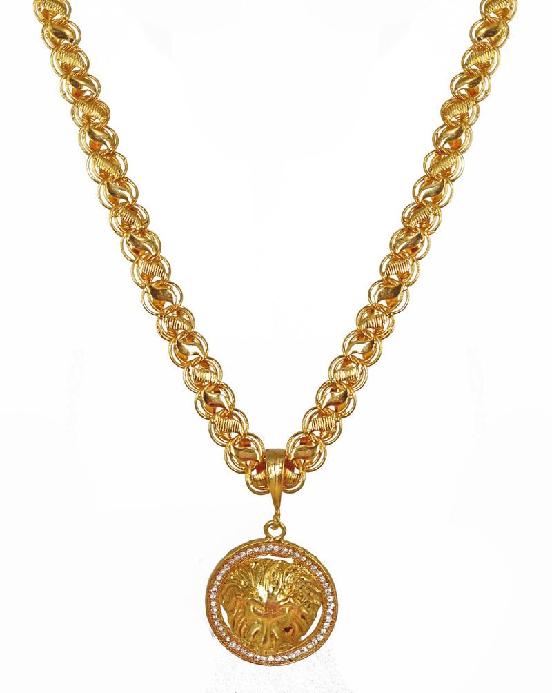 Luxurious Men's Gold Plated Pendant With Chain Vol 3 -  Store_name 