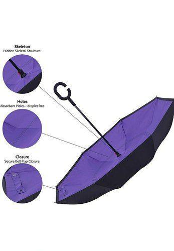 Double Layer Strong waterproof Umbrella with C- Shape Handle -  Store_name 