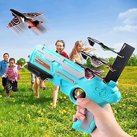 Airplane Launcher Toy Gun with Foam Glider -  Store_name 