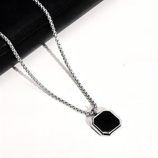 Men's Silver Plated Chain With Pendant -  Store_name 