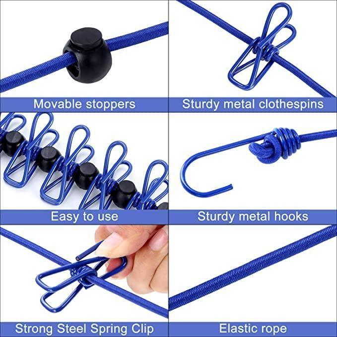 ravel Clothesline, Portable, Retractable and Adjustable Camping (Pack of 2) -  Store_name 