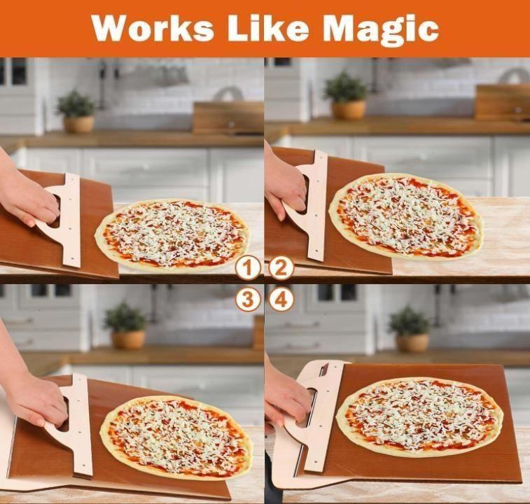 Wooden Pizza Paddle with Smooth Handle for Transfer The Pizza Crust -  Store_name 