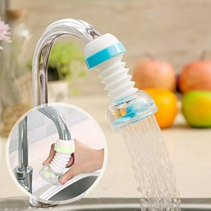 360� Adjustable Rotating Water Saving Faucet, Water Filter Nozzle (Medium, Multi Color) Faucet Set