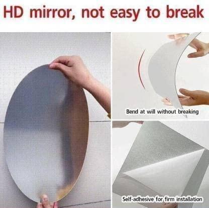 Combo of Oval Shape & Square Shape Mirror (Pack of 2) -  Store_name 