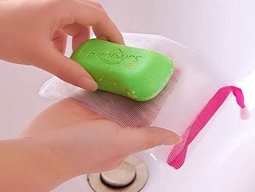 Exfoliating Mesh Soap Pouch Bubble Foam Net Soap Sack (Pack of 10) -  Store_name 