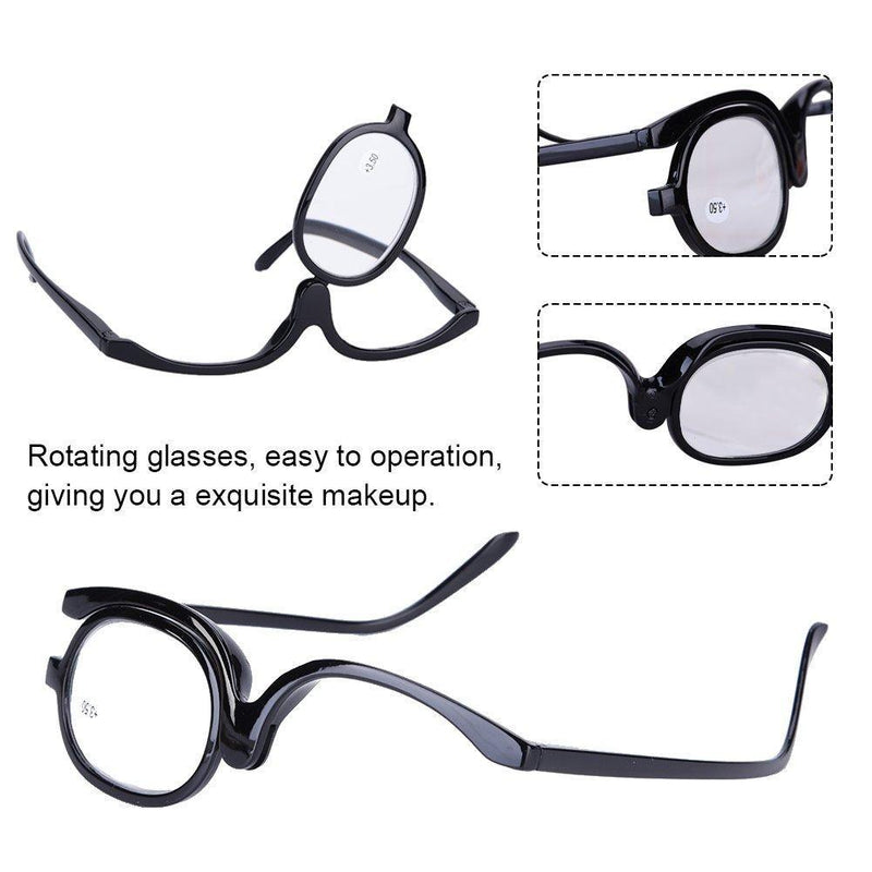 Eye makeup glasses single lens rotating glasses women -  Store_name 