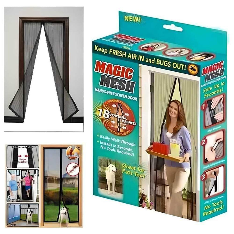 BD Magic Mesh Magnetic Screen Door net for Main Doors -  Store_name 