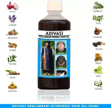 Adivasi Herbal Shampoo and Adivasi Neelambari Herbal Hair Oil Pack of 2