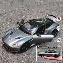 Die Cast Metal Car For Kid 1:24 Scale Model Aston Martin Alloy Diecast Openable Door Toy Car Pullback With Sound Light Toy Car For Kids Best Gifts Toys For Boys