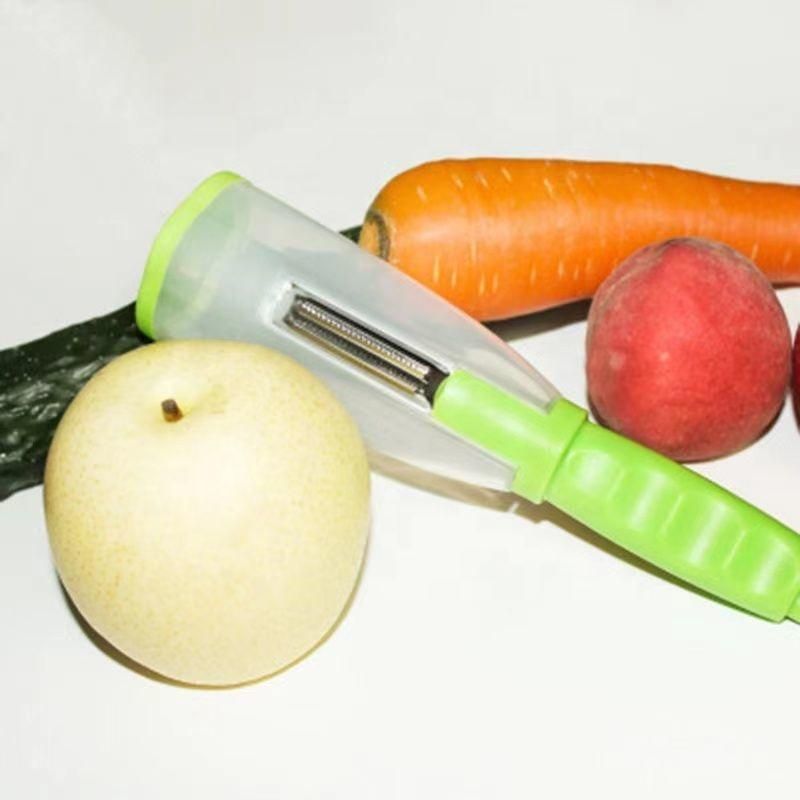 Peeler-Multifunction Kitchen Vegetable ,Fruit No Mess Peeler With Storage Container -  Store_name 