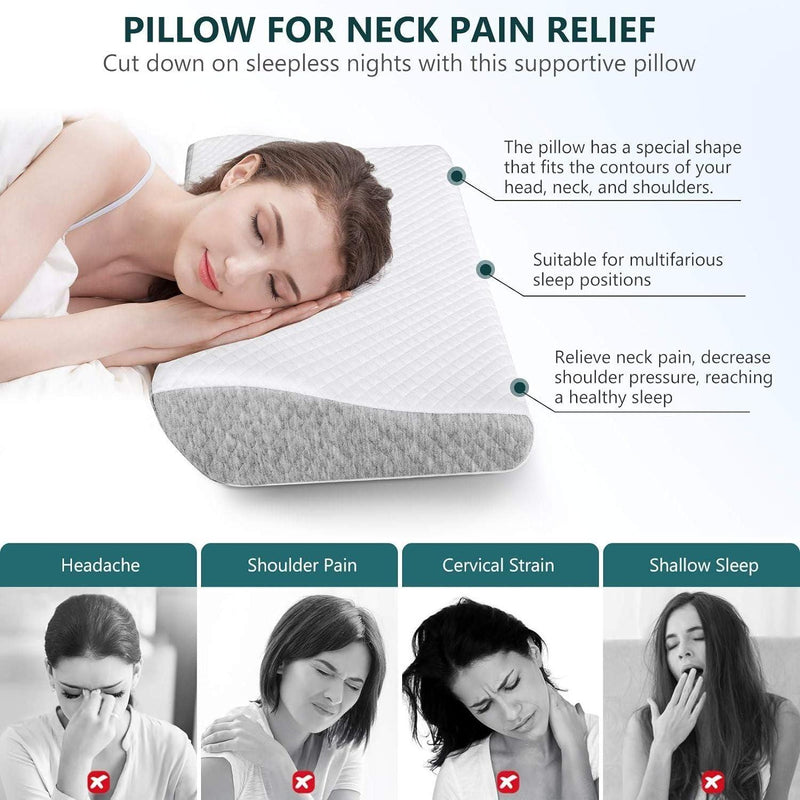 Foam Pillow for Neck Pain Relief -  Store_name 