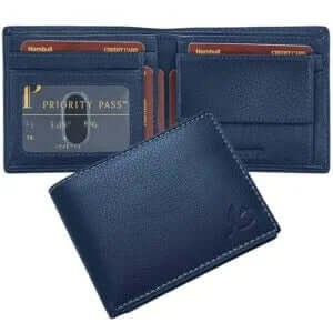 HORNBULL Maddison Mens Navy Genuine Leather Wallet | Elegant and Stylist Wallet with RFID Blocking | Gift Wallets for Men