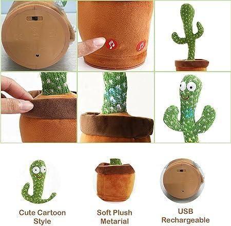 LED Musical Dancing & Mimicry Cactus Toy -  Store_name 