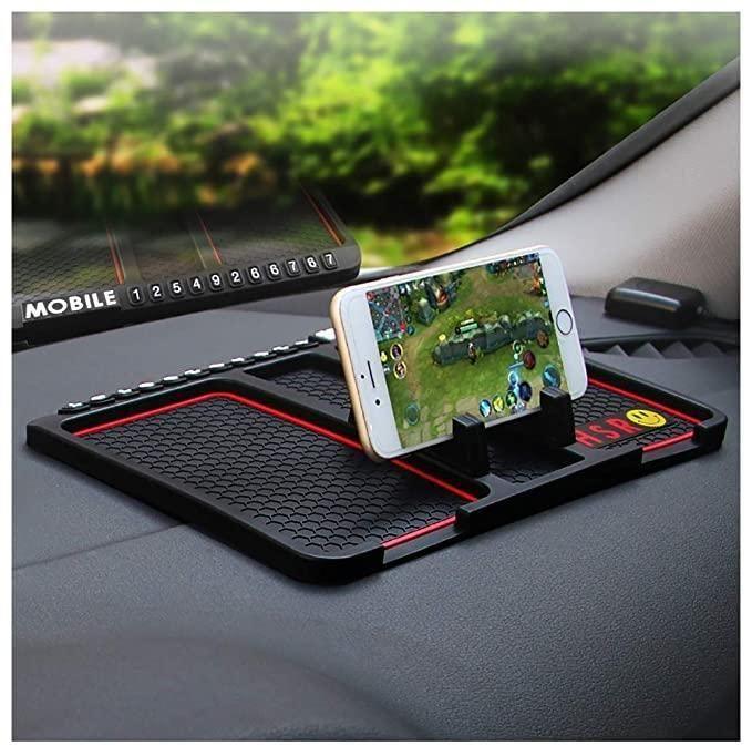 HSR Car Accessories Multifunction Phone GPS Holder Anti-Slip Silicone Pad and Car Mobile Holders for Car Dashboard -  Store_name 