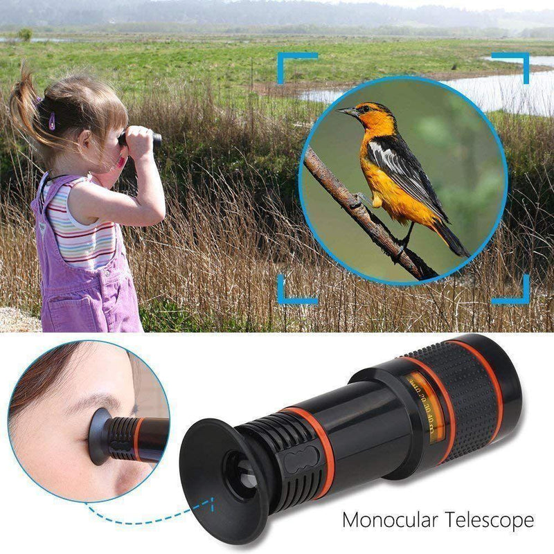 Protable HD 12x Optical Zoom Camera Telescope Lens Monocular Travel Hiking Tour -  Store_name 