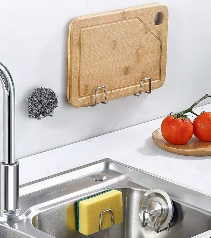 Stainless Steel Sponge Holder for Kitchen Sink (Pack of 8) -  Store_name 