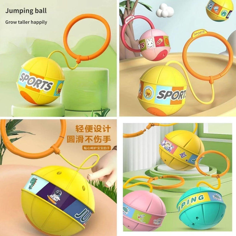 Skip Ball, Portable Foldable Colorful Flash Wheel Swing Ball, Kids Toys -  Store_name 