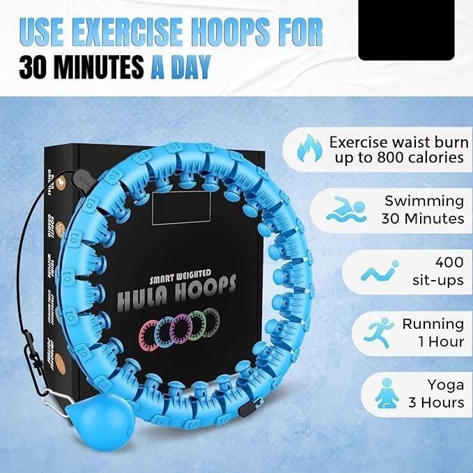 Weighted Hula Circle 24 Detachable Fitness Ring Hoops -  Store_name 