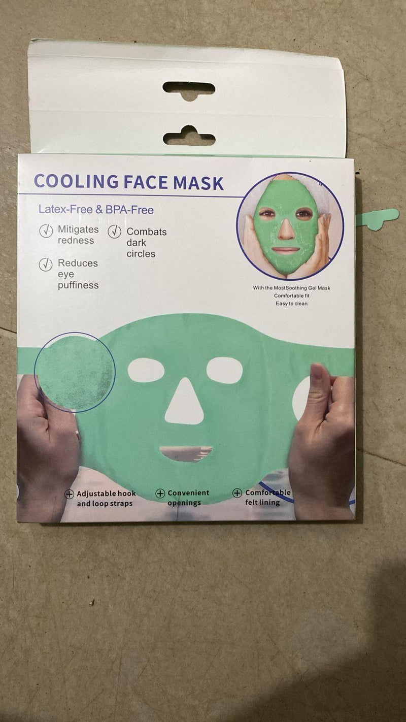 Cool Gel Full Face Mask Summer Ice Cooling Sleeping Mask -  Store_name 