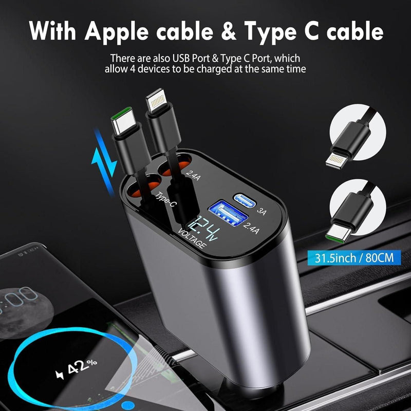 Retractable Car Charger -  Store_name 