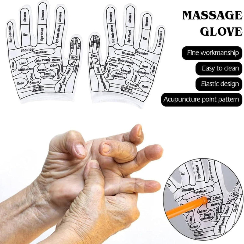 Acupressure Reflexology Hand Gloves For Women & Men -  Store_name 