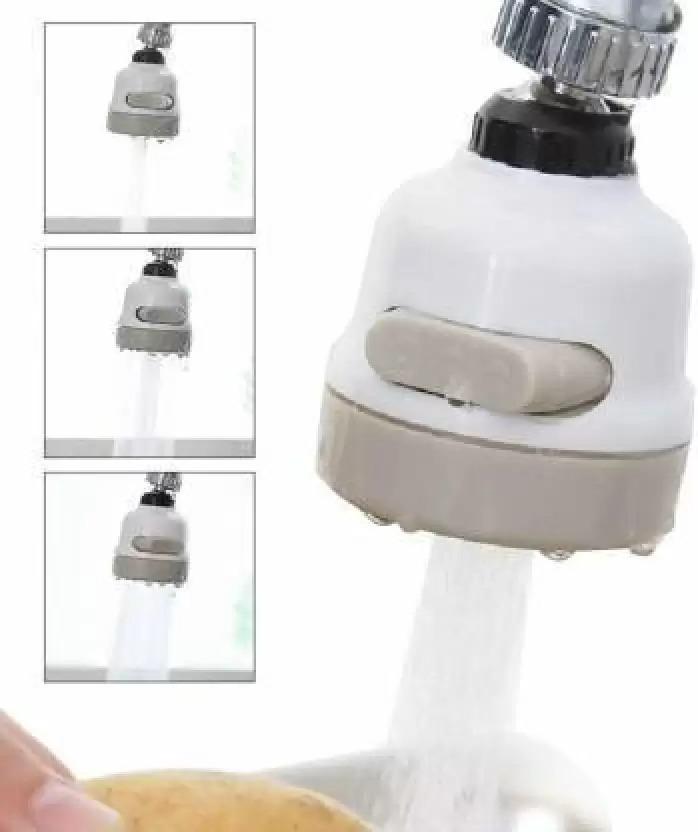 360 Degree Rotating Water-Saving ABS Silicone and Stainless Steel Sprinkler Faucet Pressurizing Kitchen Accessory Faucet Set