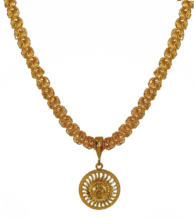 Luxurious Men's Gold Plated Pendant With Chain Vol 2 -  Store_name 