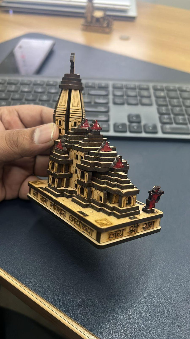 Decorative Showpiece Wood Temple for Gift -  Store_name 