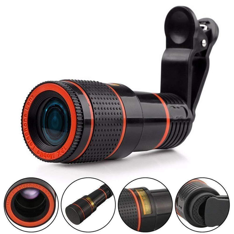 Protable HD 12x Optical Zoom Camera Telescope Lens Monocular Travel Hiking Tour -  Store_name 