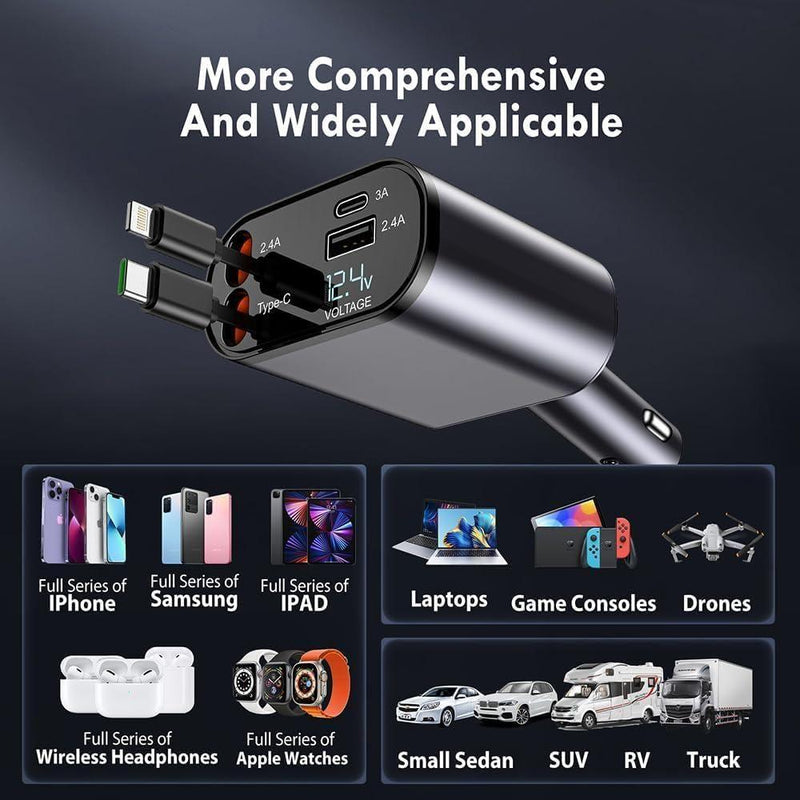 Retractable Car Charger -  Store_name 