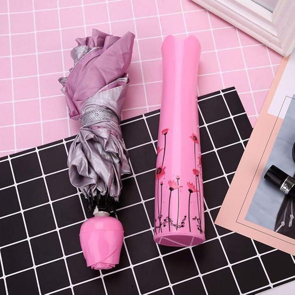 Rose Bottle Shape Folding Umbrella� -  Store_name 