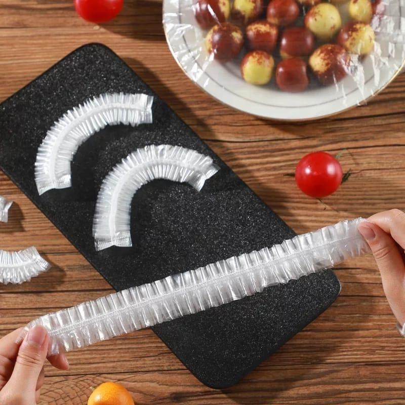 Food Covering Bag-Elastic Stretch Adjustable Bowl Lids Universa Plastic Bags Food Cover( 100 Pcs) -  Store_name 