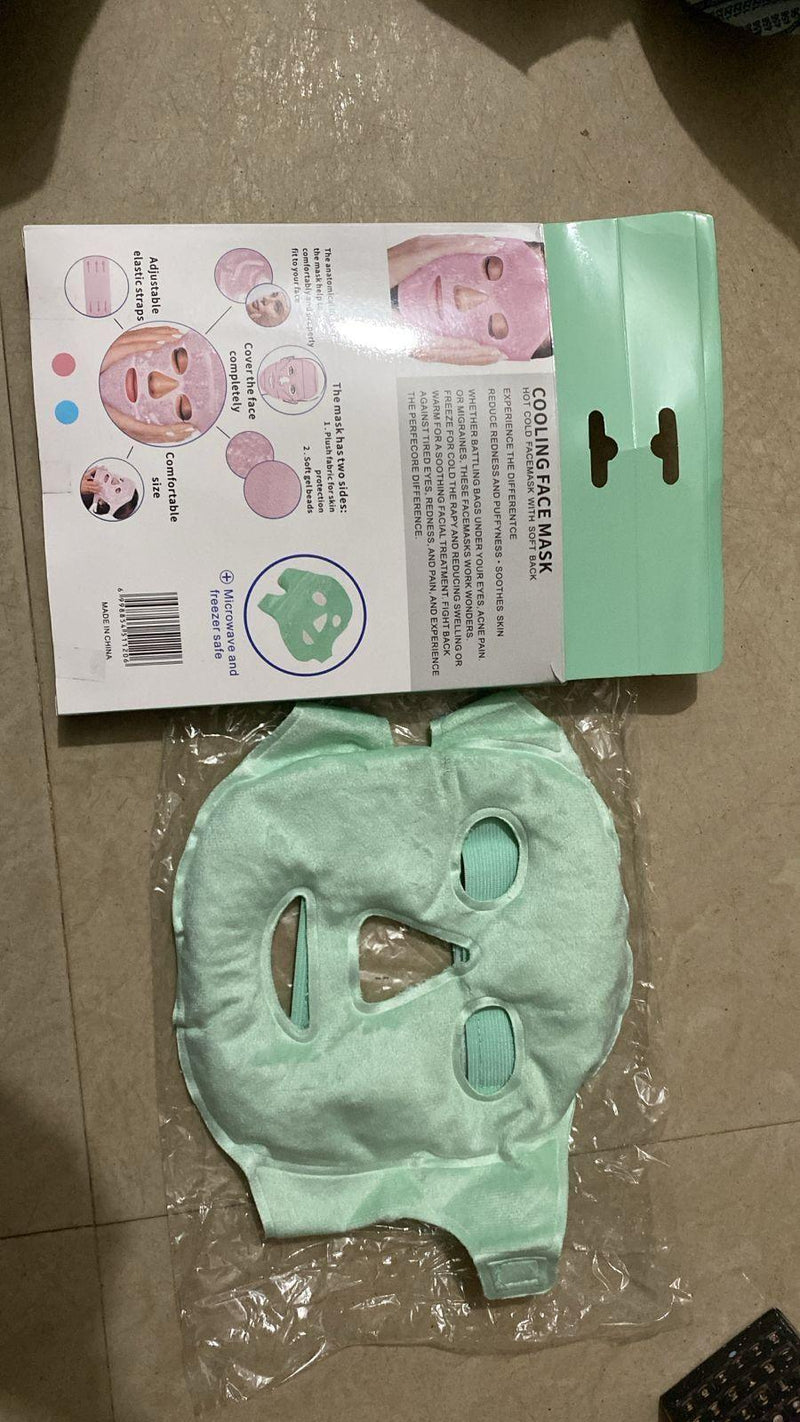 Cool Gel Full Face Mask Summer Ice Cooling Sleeping Mask -  Store_name 