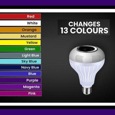 Colour Changing LED Bulb with Bluetooth Speaker & Remote -  Store_name 