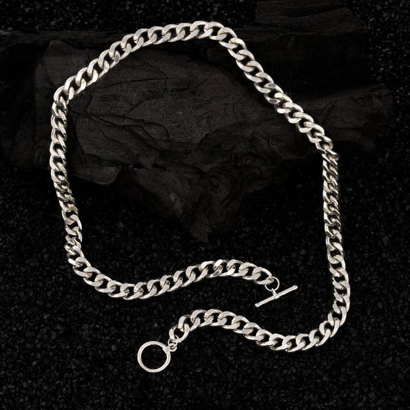 Silver Plated Cuban Style Thick & Heavy Chain For Men -  Store_name 