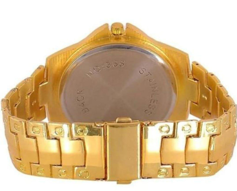 Men's Golden Stainless Steel Watches -  Store_name 