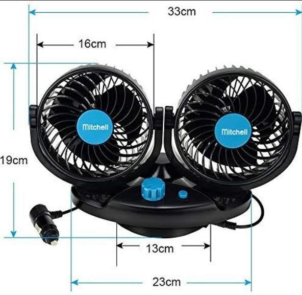 Car Air Circulation Fan 360� Rotatable Auto Car Cooling Fan -  Store_name 