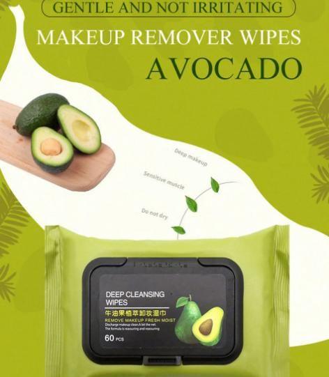 Avocado Makeup Remover Wipes (60 Pcs) -  Store_name 