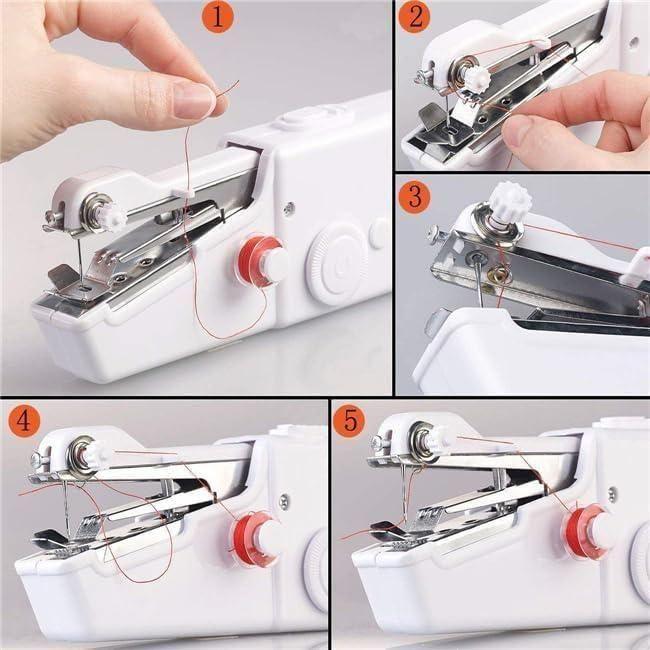 Stitch Handheld Cordless Portable White Sewing Machine -  Store_name 