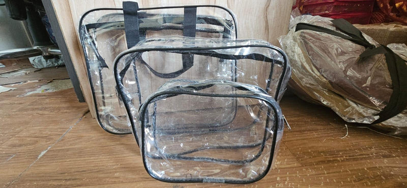 Clear PVC Cosmetic Bags Travel Toiletry Bag -  Store_name 