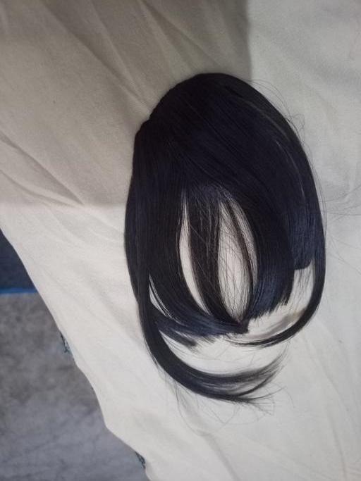 Natural-Looking Black Clip In Bangs -  Store_name 