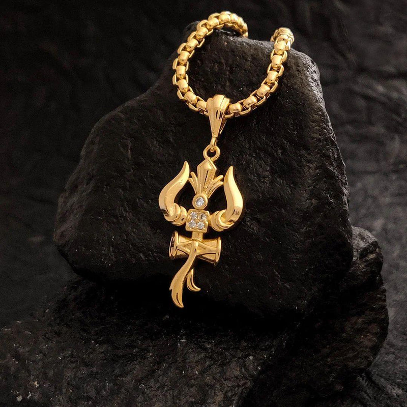 Trishul Pendant With Chain -  Store_name 