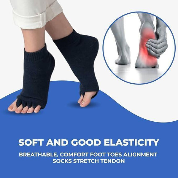 Cotton Foot Alignment Socks - 5 Toe Separator - Assorted Colors -  Store_name 