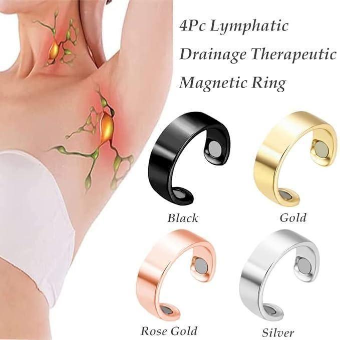 Lymphatic Drainage Therapeutic Magnetic Ring for Men and Women ( Black ) -  Store_name 