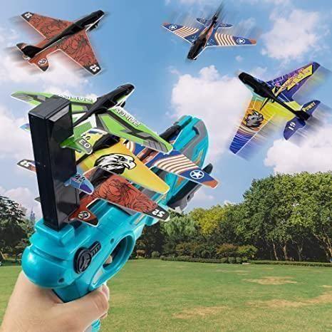 Airplane Launcher Toy Gun with Foam Glider -  Store_name 