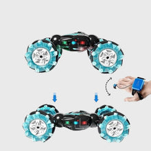 1:12 RC Stunt Car, 2.4GHz 4WD Remote Control Gesture Sensor Toy Cars, Double Sided Rotating Off Road Vehicle 360° Flips with Lights Music, for Boys & Girls Birthday