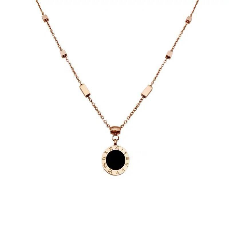 Rose Gold High Quality Gold Plated Stainless Steel Round Necklace -  Store_name 